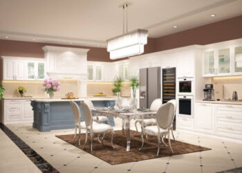 Phong bep tan co dien