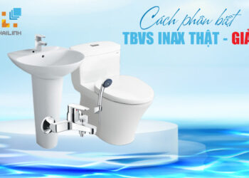 Cach phan biet thiet bi ve sinh Inax that va gia